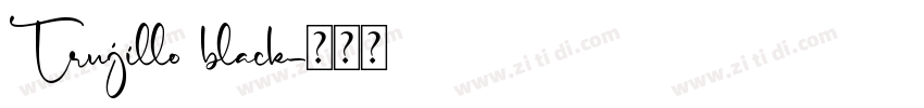 Trujillo black字体转换